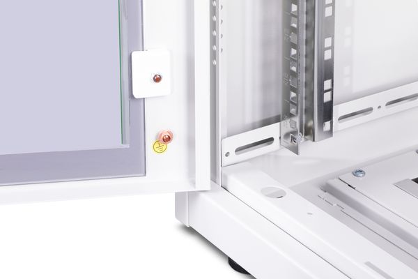 DIGITUS Netzwerkschrank Unique 26HE 1342x600x600mm grau (Speditionsversand) - Bild 5