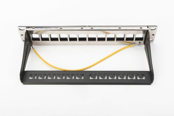 DIGITUS Patchpanel 1HE 12-Port Modular schw. - Bild 6