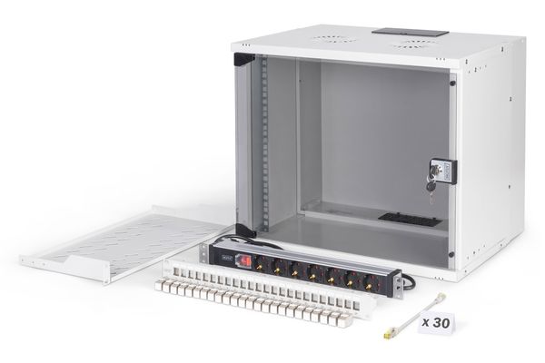 DIGITUS Netzwerk-Set 483 mm (19") - 9HE, 540x400 mm (BxT) we - Bild 1
