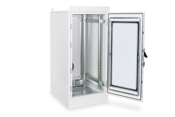 DIGITUS Netzwerkschrank Industrie 24HE 1300x600x800mm grau - Bild 3