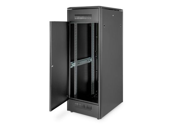 DIGITUS Netzwerkschrank Unique 32HE 1609x600x800mm schwarz (Speditionsversand) - Bild 5
