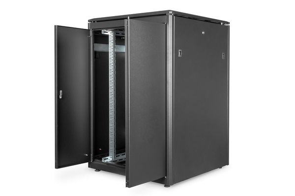 DIGITUS Netzwerkschrank Unique 22HE 1164x800x800mm schwarz (Speditionsversand) - Bild 5