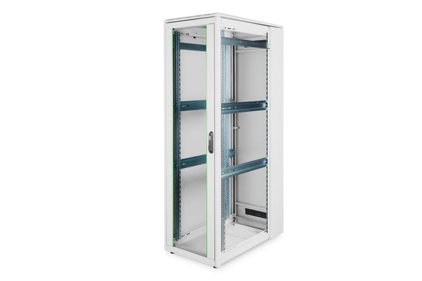 DIGITUS Netzwerkschrank Unique 42HE 2053x600x1000mm grau (Speditionsversand) - Bild 3