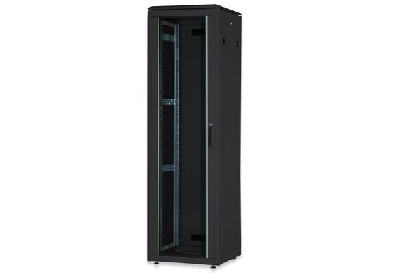 DIGITUS Netzwerkschrank Unique 47HE 2276x600x600mm schwarz (Speditionsversand)