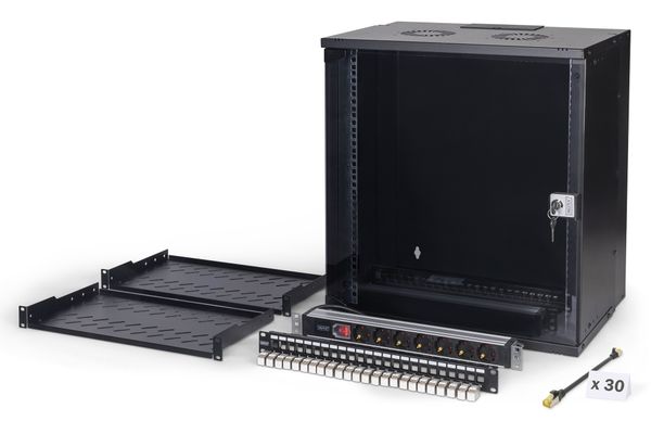 DIGITUS Netzwerk-Set 483 mm (19") - 12HE, 540x400 mm (BxT)sw