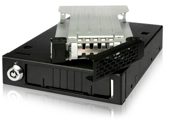 We-Ra. IcyDock 6,3cm SATAI-III HDD&SSD in 1x3,5" 7-15mm sw - Bild 3