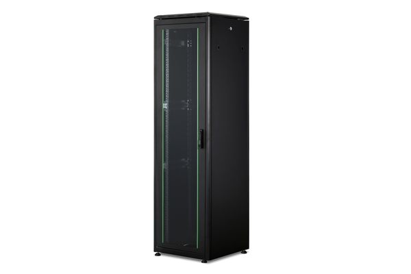 DIGITUS Netzwerkschrank Unique 42HE 2053x600x600mm schwarz (Speditionsversand)