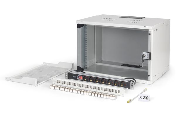 DIGITUS Netzwerk-Set 483 mm (19") - 7HE, 540x400 mm (BxT) we - Bild 1