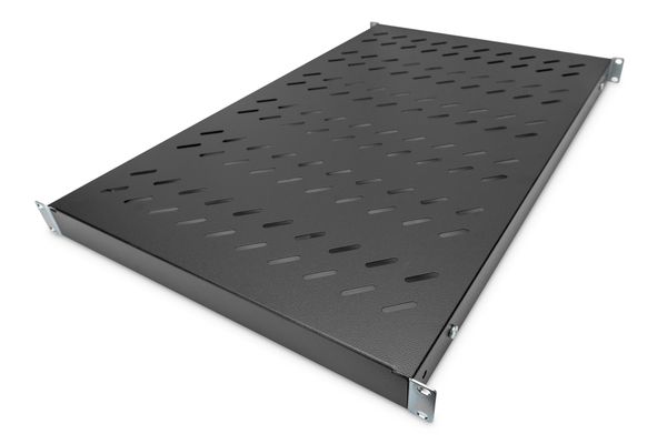 DIGITUS Fachboden 1HE 44x482x700-1180mm bis 50kg schwarz var