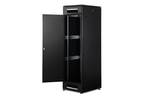 DIGITUS Netzwerkschrank Unique 42HE 2053x600x800mm schwarz (Speditionsversand) - Bild 3