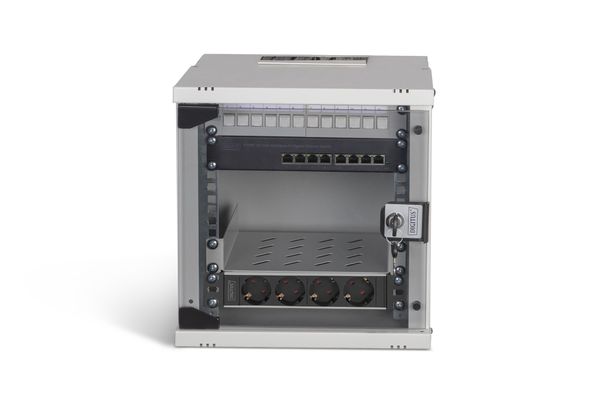 DIGITUS Netzwerk-Set 254 mm (10") - 6HE, 312x300 mm (BxT) gr - Bild 3