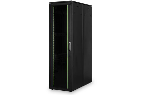 DIGITUS Netzwerkschrank Unique 47HE 2244x600x1200mm schwarz (Speditionsversand)