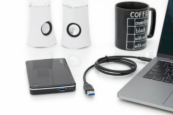 DIGITUS USB 2.0 Anschlusskabel Typ C -A St/St 1.0m, sw - Bild 3