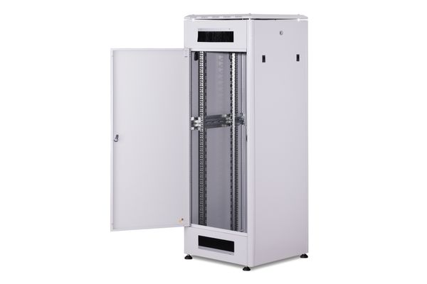 DIGITUS Netzwerkschrank Unique 32HE 1609x600x600mm grau (Speditionsversand) - Bild 3