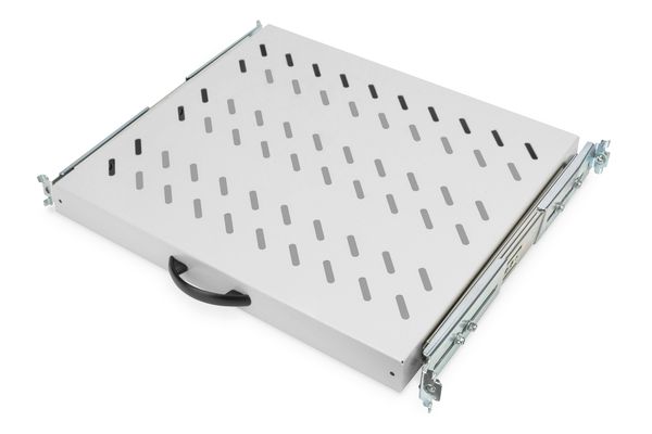 DIGITUS Fachboden 1HE 30x483x385mm bis 25kg grau ausziehbar