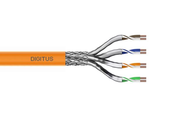 Digitus CAT 7 S/FTP câble de données - câble de pose, 500 m, simplex, Dca-s2, d1, a1