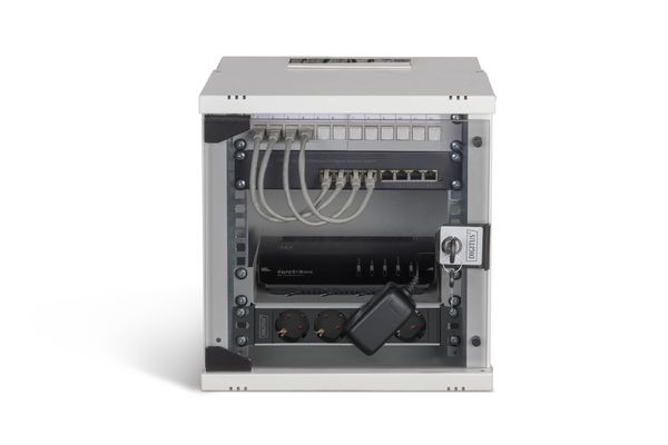 DIGITUS Netzwerk-Set 254 mm (10") - 6HE, 312x300 mm (BxT) gr - Bild 4