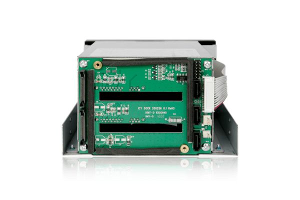 Backplane IcyDock 3x8,9cm SATAI-III in 2x5,25" MB153SP-B - Bild 9