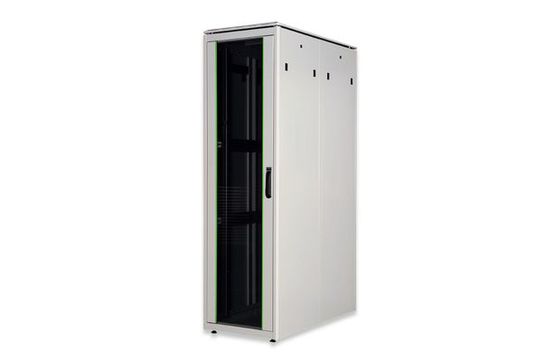 DIGITUS Netzwerkschrank Unique 47HE 2244x600x1200mm grau (Speditionsversand)