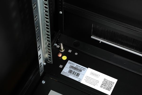 DIGITUS Netzwerkschrank Unique 26HE 1342x600x600mm schwarz (Speditionsversand) - Bild 7