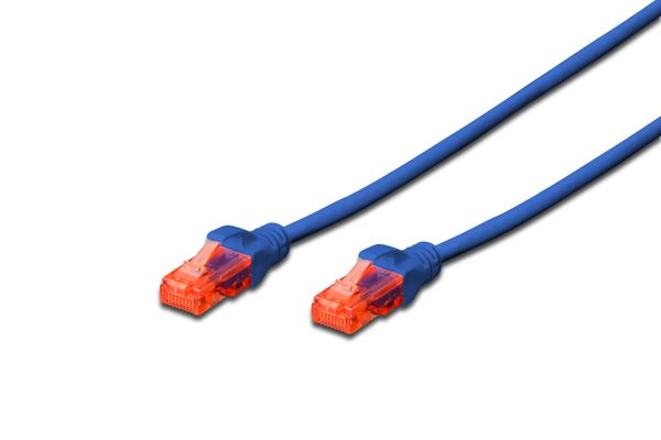 DIGITUS CAT 6 U/UTP Patchkabel - LSZH, 0,25m, blau - Bild 2