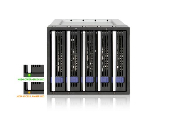 Backplane IcyDock 5x8,9cm SATAI-III in 3x5,25" MB155SP-B sw - Bild 9