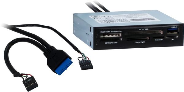 Inter-Tech Card Reader USB -> 7in1 + 1x USB 3.0 - Bild 3