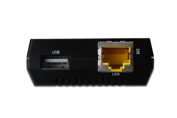 DIGITUS USB-Netzwerkserver 1-Port +Printserver, NAS-&USB-HUB