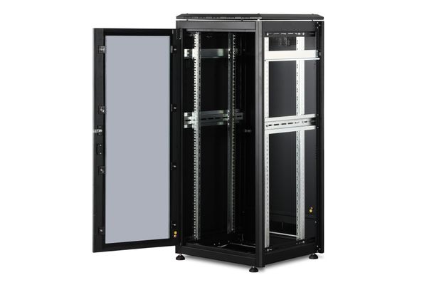 DIGITUS Netzwerkschrank Unique 26HE 1342x600x600mm schwarz (Speditionsversand) - Bild 4
