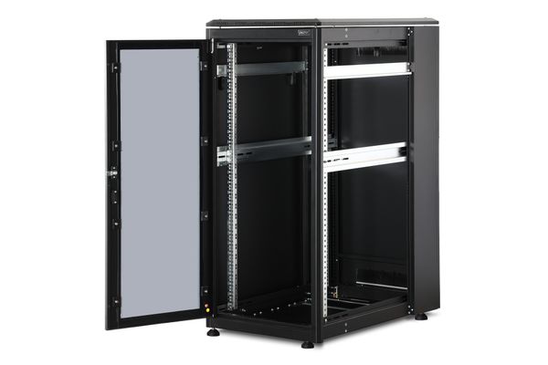 DIGITUS Netzwerkschrank Unique 26HE 1342x600x1000mm schwarz (Speditionsversand) - Bild 4