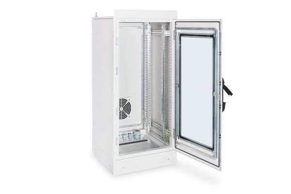 DIGITUS Netzwerkschrank Industrie 24HE 1300x600x600mm grau - Bild 3