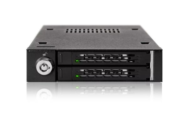 Backplane IcyDock 2x6,3cm SATAI-III in 1x3,5" HDD/SSD sw