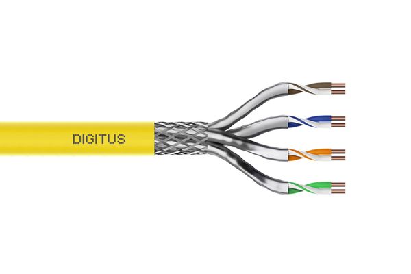 Digitus CAT 7A S/FTP câble de pose, 1000 m, simplex, Dca-s1a d1 a1, certifié GHMT PVP