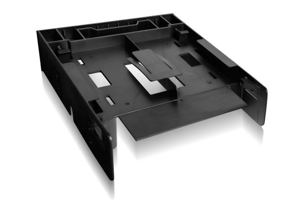 Adapter IcyDock 3,5" -> 5,25" + 2x6,3cm HDDs/SSDs 7-9,5mm