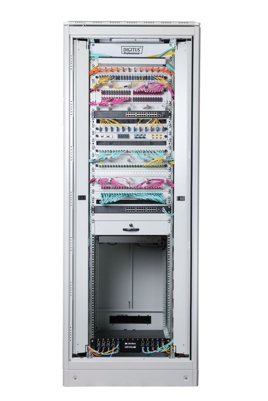 DIGITUS Netzwerkschrank Unique 42HE 2053x800x1000mm grau (Speditionsversand) - Bild 2