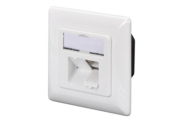 Digitus CAT 6A, class EA, data socket, design-compatible, surface-mounted