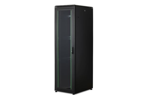 DIGITUS Netzwerkschrank Unique 42HE 2053x600x800mm schwarz (Speditionsversand)