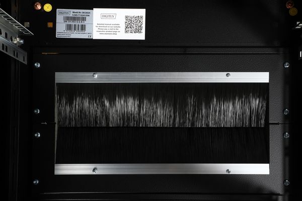 DIGITUS Netzwerkschrank Unique 26HE 1342x600x600mm schwarz (Speditionsversand) - Bild 8