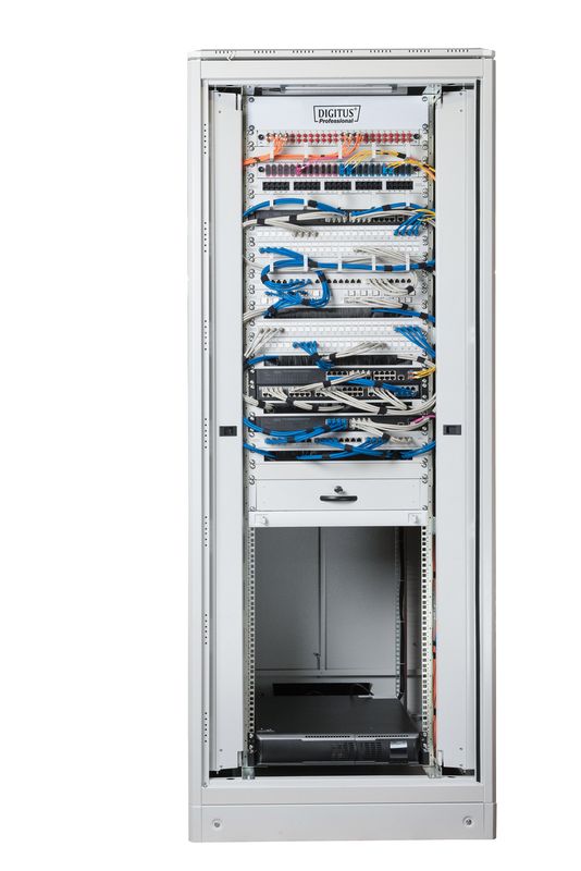 DIGITUS Netzwerkschrank Unique 42HE 2053x800x1000mm grau (Speditionsversand) - Bild 3