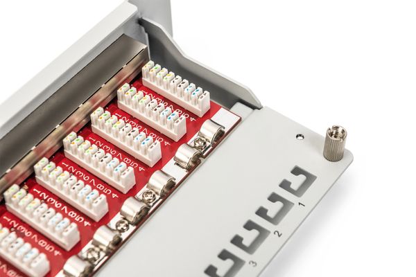 DIGITUS Cat.6A Patch Panel, geschirmt, 12-Port, 10", grau - Bild 6