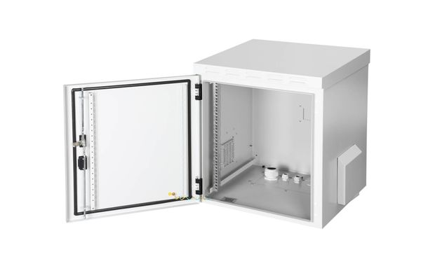 DIGITUS Wandgehäuse Outdoor 12HE 713x600x600mm grau IP55 - Bild 7