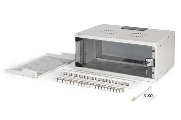 DIGITUS Netzwerk-Set 483 mm (19") - 4HE, 540x400 mm (BxT) we
