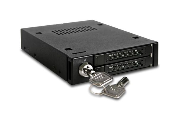 Backplane IcyDock 2x6,3cm SATAI-III in 1x3,5" HDD/SSD sw - Bild 5