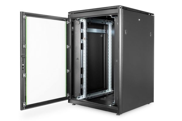 DIGITUS Netzwerkschrank Unique 22HE 1164x800x800mm schwarz (Speditionsversand) - Bild 4