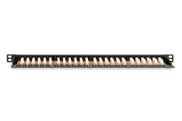 DIGITUS Patchpanel 0,5HE 24-Port Cat6 ungeschirmt schwarz - Bild 4