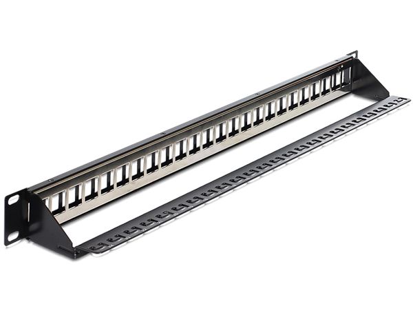 DELOCK Patchpanel 1HE 24 Keystone Ports 19,2 x 14,9mm