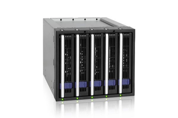 Backplane IcyDock 5x8,9cm SATAI-III in 3x5,25" MB155SP-B sw - Bild 4