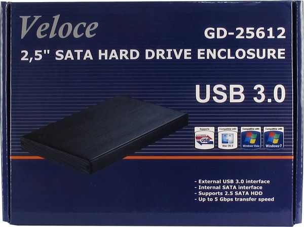 Inter-Tech Geh 6.3cm (2,5") Veloce GD-25612 USB 3.0 - Bild 5