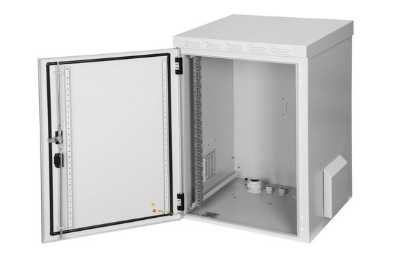 DIGITUS Wandgehäuse Outdoor 16HE 891x600x600mm grau IP55 - Bild 3