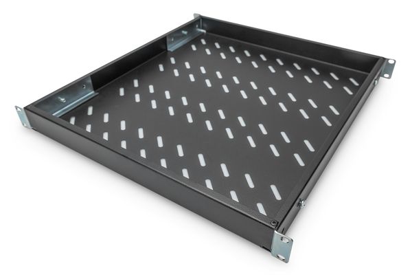 DIGITUS Fachboden 1HE 44x482x500-780mm bis 50kg schwarz vari - Bild 2